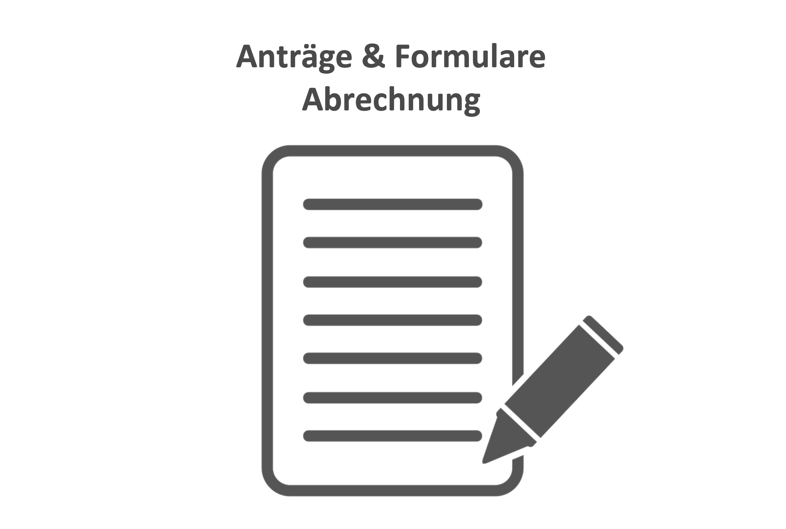 antraege formulare abrechnung